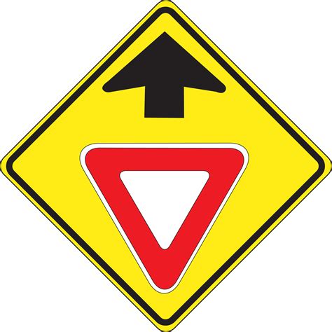 Yield Ahead Stop And Yield Sign Frw538