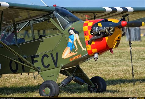 Oy Ecv Private Piper L 4 Cub At Karup Photo Id 539093 Airplane