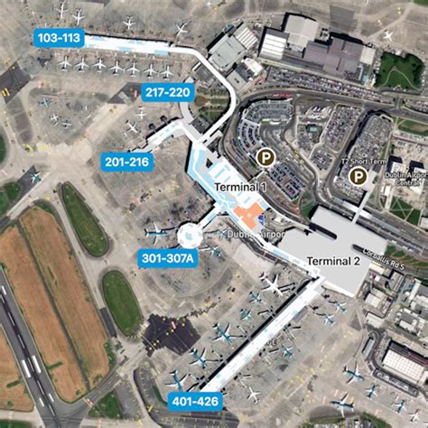 Dublin Airport Map Guide To Dubs Terminals
