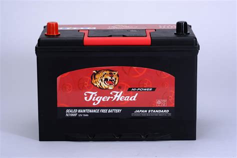 Tiger Head 12v N70mf Automotive Battery Alaeldin Gulf Trading Llc Dubai