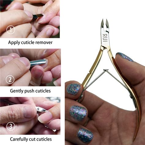 gold plated cuticle nippers for professionals double spring rui smiths