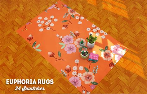 Lina Cherie Ts4 Euphoria Rugs I Needed Mmfinds Sims 4 Cas Sims