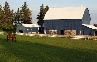 Our team of professionals at sapphire construction, inc. beautifull county barns | ... horse barn picture portrays a horse grazing with a beautiful blue ...