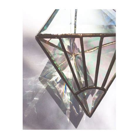 Sunburst Iridescent Clear Water Prism Glass Stained Glass Stained