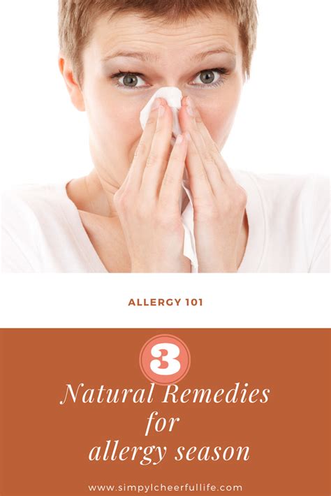 Natural Remedies For Seasonal Allergies Simply Cheerful Life
