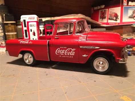Gallery Pictures Amt 1955 Chevy Cameo Pickup Coca Cola Plastic Model