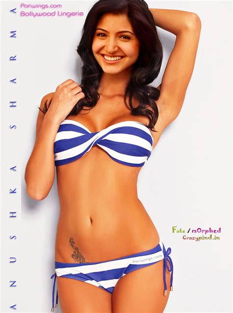 Anushka Sharma Fake Bikini Lingerie Beauty The Grace