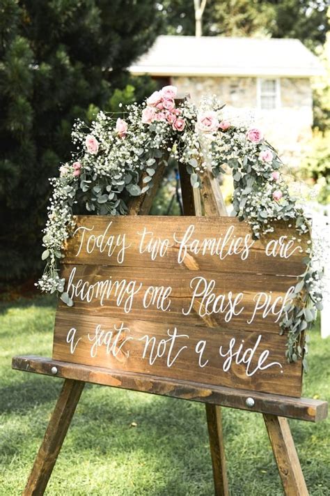 Rustic Wedding Seating Sign Aisle Society