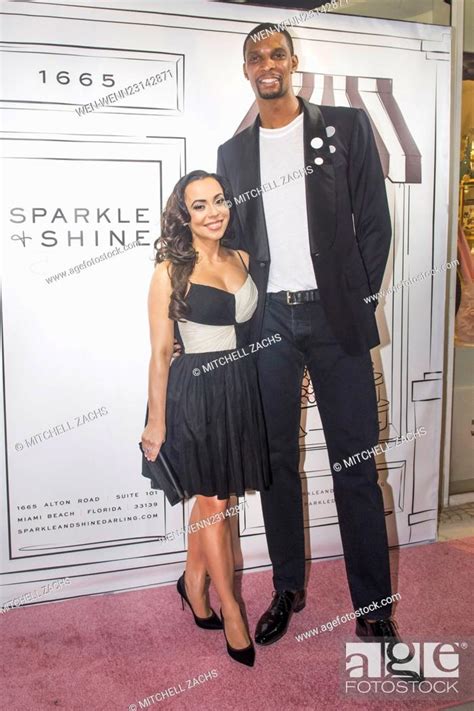 Owner Adrienne Bosh Wife To Miami Heat Star Chris Bosh Stock Photo
