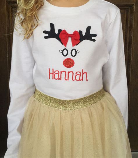 Christmas Outfits For Girls Christmas Shirts For Girls Etsy
