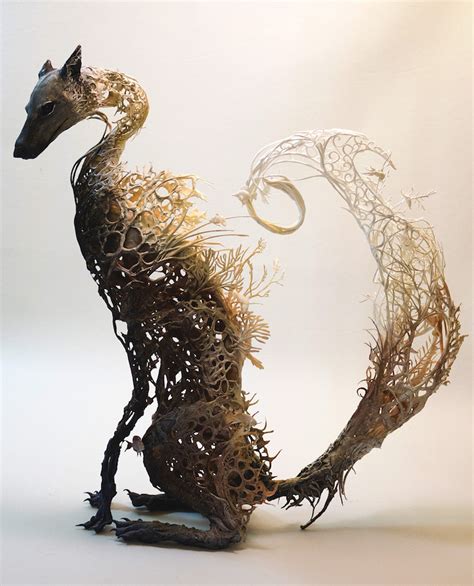 Gorgeously Surreal Sculptures Intricately Fuse Animals With Nature