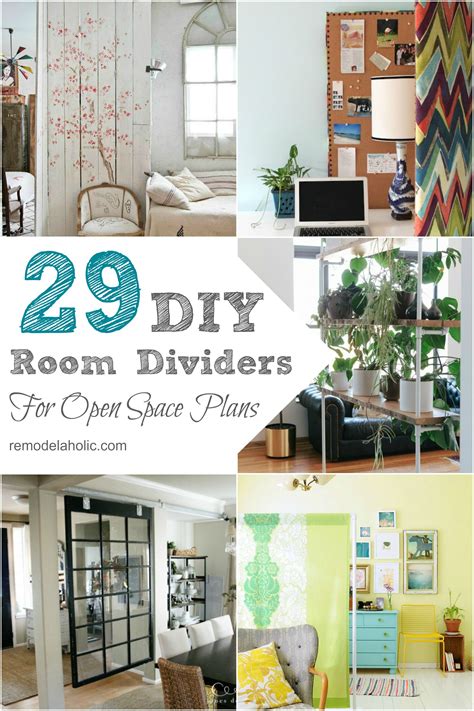 Remodelaholic 29 Creative Diy Room Dividers For Open Space Plans
