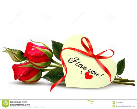 From follow love by govetu quagmuorc. Two Red Roses With An I Love You Note. Stock Vector ...