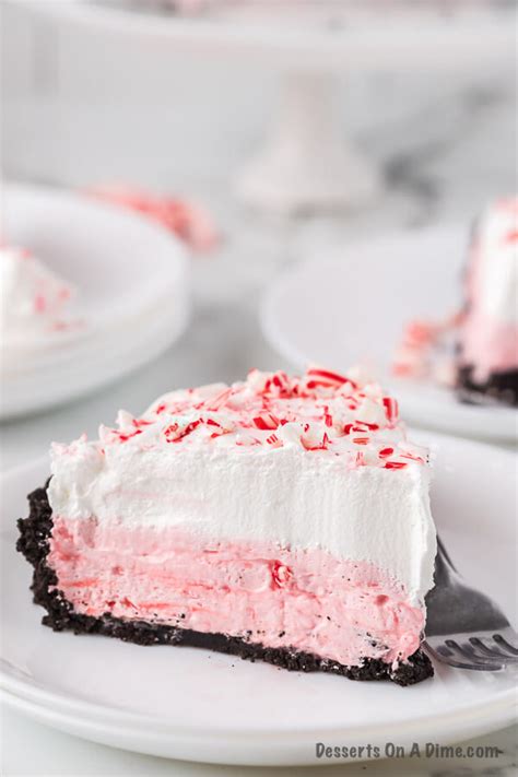 Candy Cane Pie Recipe And Video Easy No Bake Candy Cane Pie