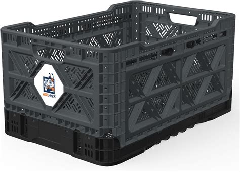 Bigant Heavy Duty Collapsible And Stackable Plastic Milk Crate Ip543630