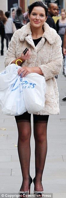 Helen Flanagan Slips On Some Saucy Stockings After Feeling The Chill