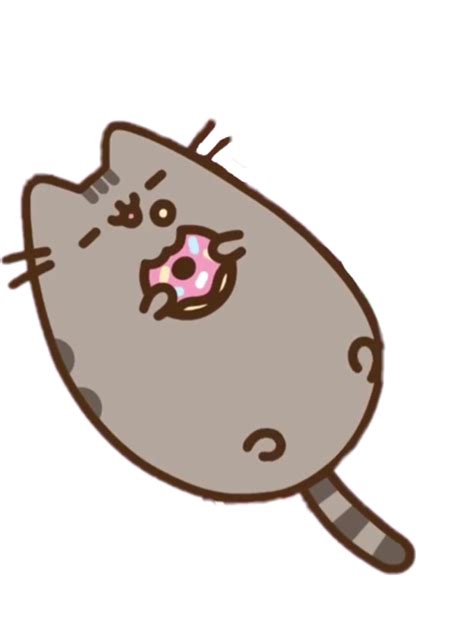 Pusheen Kawaii Cute Donut Pusheeneating Lovelycat Cat