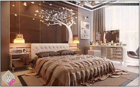 Soft Brown Bedroom Interior Design Ideas