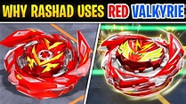 Why Rashad Uses Red Valkyrie/Valtryek In Beyblade Burst Quaddrive ...