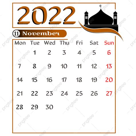 Calendar November Vector Hd Png Images Religious Wall Calendar