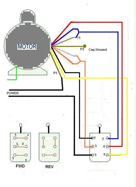 Motor Reversing Drum Switch Wiring Diagram