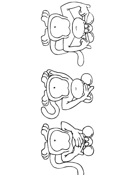 Monkey worksheets and coloring pages. Baby Monkey Coloring Pages To Print - Coloring Home