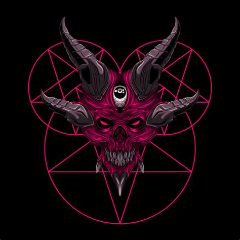 Vector Skull Demon Evil Illustration Vector Premium Download