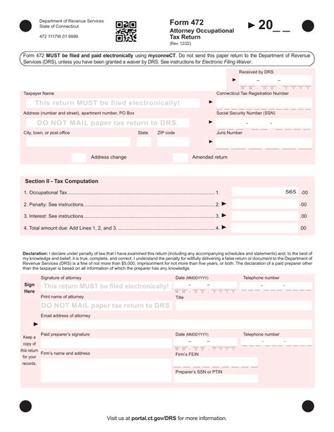Form 472 Download Printable Pdf Or Fill Online Attorney Occupational