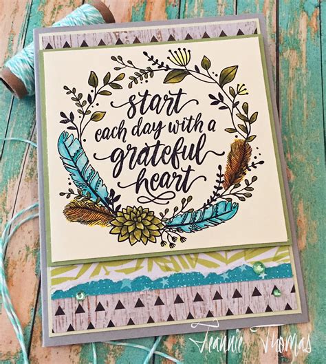 Stamp from Close to My Heart/Grateful Heart | Grateful heart, Close to my heart, Heart cards