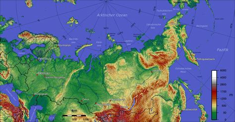 Map Of Russia With Mountains