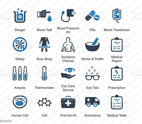 Medical Equipment Supplies Icons Set 3 Stock Illustration Download