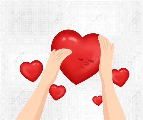 Cartoon Hand Holding Heart Free Png And Clipart Image For Free Download