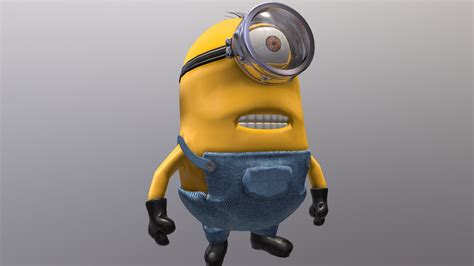 Minion Character Rigging Download Free 3d Model By Cyber