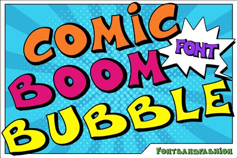 Comic Boom Bubble Font Fontspace