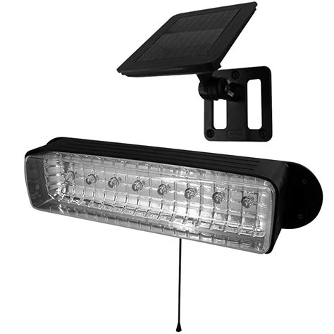 Solar Powered 8 Led Shed Light Easy Installation Sun Powered Emits