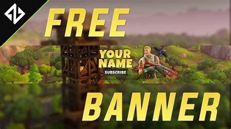 Free Fortnite Battle Royale Banner Template Download Photoshop Cc