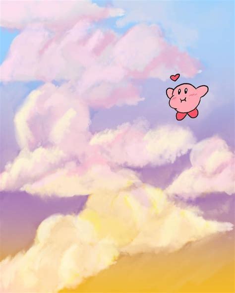 Kirby Flying Through My Cloud Study Rkirby