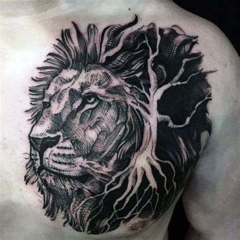 70 Lion Chest Tattoo Designs For Men Fierce Animal Ink