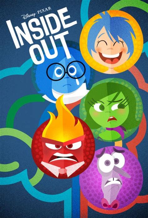 The Inside Out Movie Poster For Disney Pixa