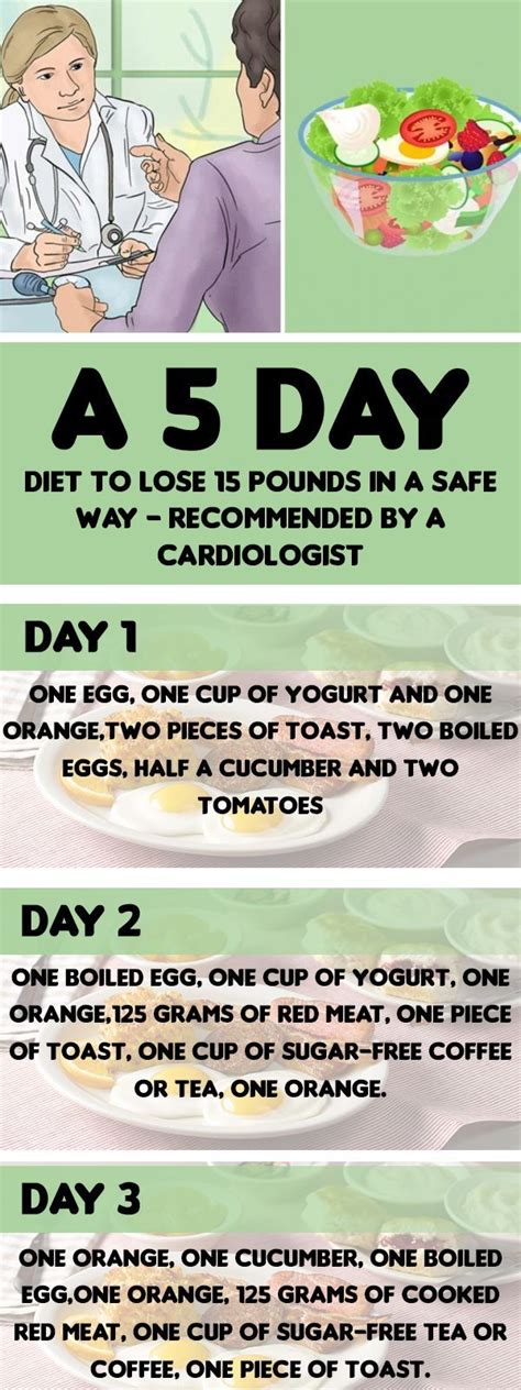 A 5 Day Diet To Lose 15 Pounds In A Safe Way Recommended By A