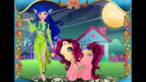 My Little Pony Halloween Costyme ♥ Halloween Games For Kids Youtube