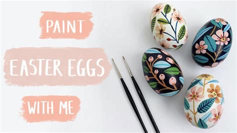 Decorating Easter Eggs Diy Tutorial Using Acrylic Paint Youtube
