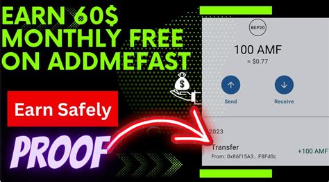 Earn 60 Monthly Free On Addmefast