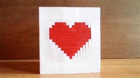 Make A Cool Pixel Heart Card Diy Crafts Guidecentral Youtube