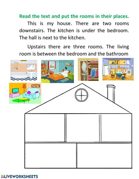 Rooms In The House Interactive Activity For Grade 3 You Can Do The