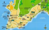 Mapa turistico de Salvador de Bahia - Turismo Brasil