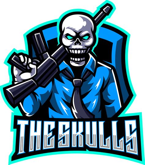 The Skulls Esport Mascot Logo Design By Visink Thehungryjpeg