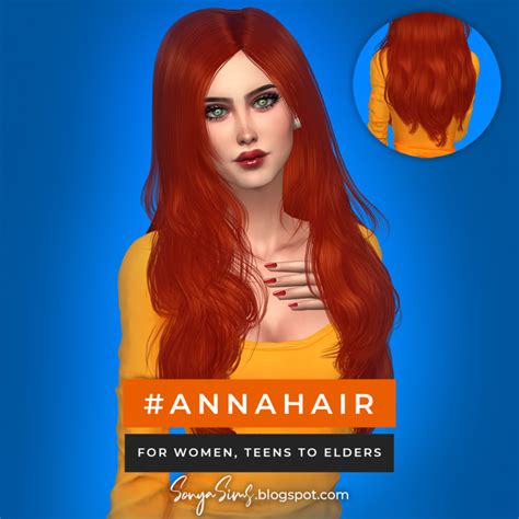 Anna Hair The Sims 4 Download Simsdomination Anna Hair The Sims 4
