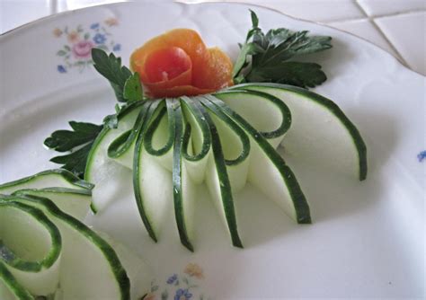 Cucumber Fans Fooddecoration