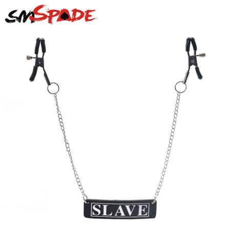 Smspade Nipple Clamps With Metal Chain Sex Toys Breast Labia Clips Clit